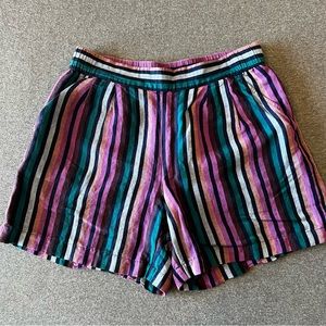 A New Day Multicolored striped shorts